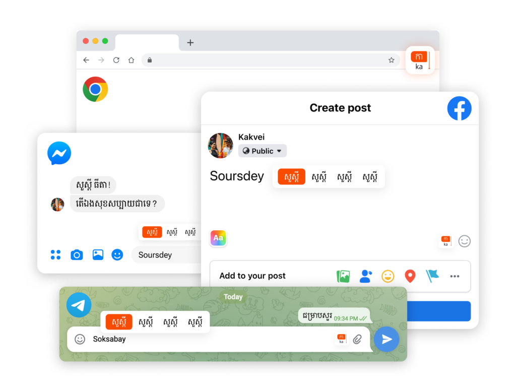 Khmer Romanization to Khmer Online (Download Extension)